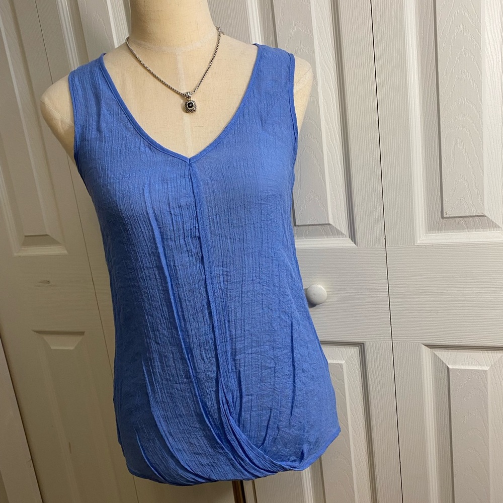 Blue sleeveless top